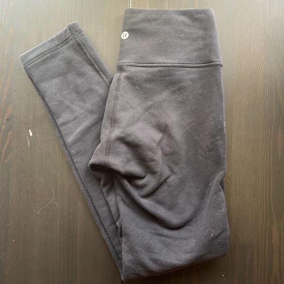 LULULEMON Fleece Lined Leggings Small - Picture 3 of 4